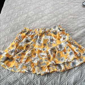Floral Yellow Skort